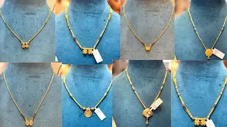 Light weight gold short mangalsutra designs with weight & price || #2025 trending short mangalsutra