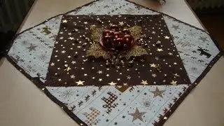Patchwork-Weihnachtstischdecke n&auml;hen