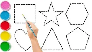 2D Shapes for Kids 🔺🔵🟨 | Learn Circle, Square, Triangle & More | Preschool Learning