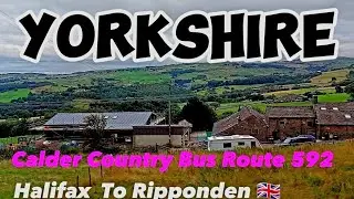 Virtual BUS Ride Through West Yorkshire : Bus 562 From HALIFAX To RIPPONDEN 🇬🇧