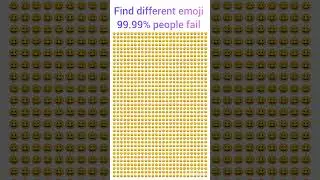Find different emoji 😲 99.99 % people fail #viral #cartoon #eyes #game #challenge #newchannel