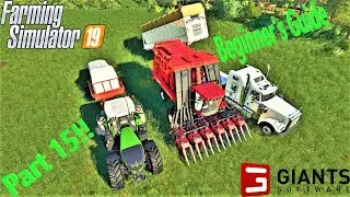 Farming Simulator 19! | Beginner's Guide Part 15! | How To Harvest Your Cotton! | #FS19 | #CJFarms