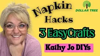 3 Napkin Hacks! Easy crafts you can do all 3 in one day&hellip;
