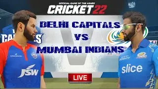 Delhi Capital Vs Mumbai Indians Cricket22 Live | IPL 2024 Cricket22 Gameplay
