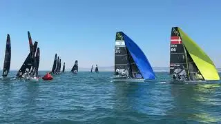 1st mark rounding - A race Yellow fleet