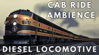 Train diesel locomotive ambience, background sounds for study, meditate, work, deep sleep, AMSR