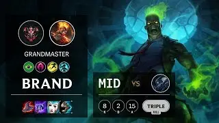 Brand Mid vs Lissandra - BR Grandmaster Patch 10.5