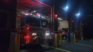 FDNY Engine 71 and Ladder 55 responding 