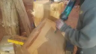 Chainsaw Carving Tutorial: How to Make a Realistic Animal Eye for a Sculpture #woodcarvinganimals