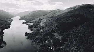 Loch Voil, Scotland (Monochromatic Version). 4K video.
