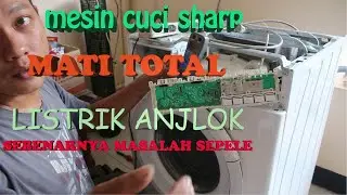 MESIN CUCI SHARP FRONT LOADING MATI TOTAL