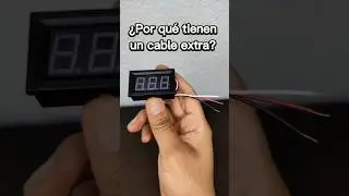 &iquest;Por qu&eacute; tu volt&iacute;metro digital tiene 2 o 3cables? #Voltimetro #VoltimetroDigital #Multimetro