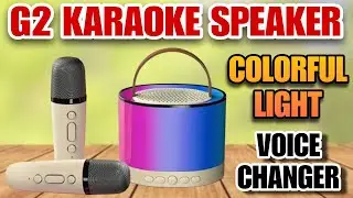 G2 Mini Karaoke Speaker With Colorful RGB Lights | Wireless Double Mic | Detailed Review