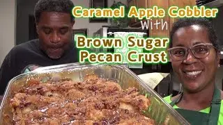 Caramel Apple Cobbler | Brown Sugar Pecan Crust | MYYYY GOODNESS THIS IS DELICIOUS!