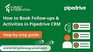 How to Book Follow ups & Activities in Pipedrive CRM