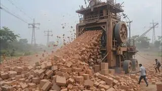 The fastest brick production in the world! This factory earns millions of dollars!