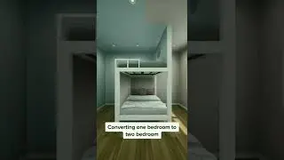 Converting One bedroom to two bedroom       #short #shorts #interiordesign #house