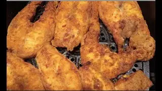 Spicy, Crispy, Air Fryer CATFISH/ Lefty's Spices Breading/Paula Deen 10 qt Air Fryer  -  #4030