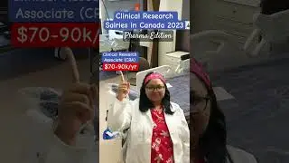 Clinical Research Salaries in Canada in 2023 - Pharma Edition! #shorts #clinicalresearch