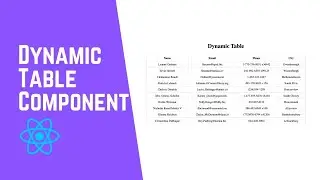 ReactJS - Simple Dynamic Data Table and Dynamic Fetch Method