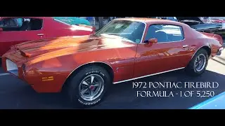 1972 Pontiac Firebird Formula Sundance Orange - Featured Car of the Day - 1 of 5,250 Made in 72 Bird
