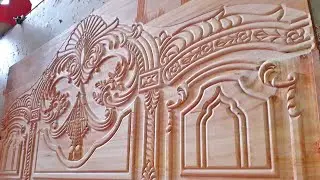 Most Amazing Modern Wooden Bed Design by Automated CNC Router Machine || Best Bed Design