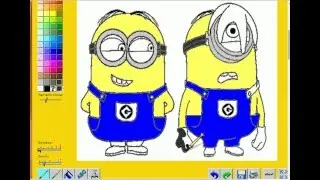 Los minions - Colorear los minions -  minion coloring