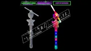Premium clear LED Flashing star windmill spinner