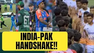 High-fives between India and Pakistan players in hockey match after Asia Cup handshake controversy