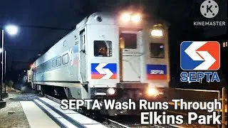 SEPTA GEL-WASH-3 GETS LOUD AT ELKINS PARK WITH CRAZY HORN!!! [10/7/25]