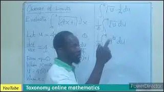 Change of Limits || Integration by Substitution