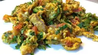 Khageena - Pakistani Scrambled Eggs - Breakfast Recipe!