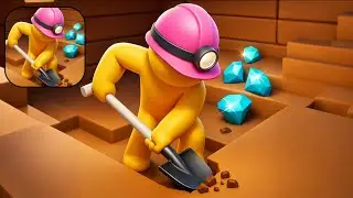 Dig Deep - Gameplay Walkthrough - Mining Adventure Begins! (iOS, Android)