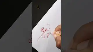 Stylish J Letter Signature ✍️ | Flower Design