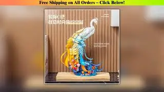 Animals flowers peacocks assembled models building blocks toys light home furnishings decorations