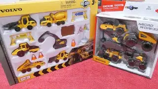 Строительные машины VOLVO от Maisto и Dickie Toys