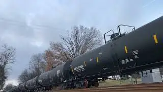 CSX 1853 NYC HU Leads a mixed freight train through tunnel hill, ga heading southbound
