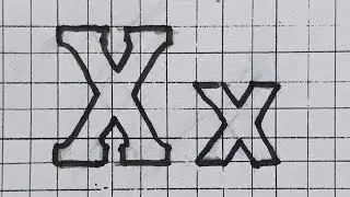 Drawing Capital And Small Letter X / How To Draw Alphabet Lettering Easy Simple For Beginners
