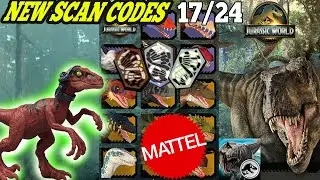 Jurassic World SURVIVAL 2026 MATTEL Scan Codes All Dinosaurs UPDATE 17/24 Reimagined Velociraptor