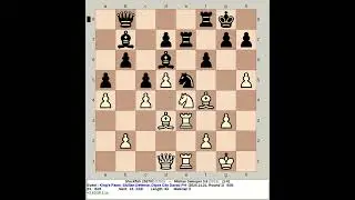 Stockfish 250702 vs Mishas Swooper 0.6 | King's Pawn: Sicilian Defense #chess