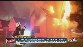 IFD investigating arsons