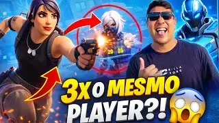 ELIMINEI O MESMO JOGADOR 3 VEZES 😱 | Fortnite Reload + Desafio da Skin! Com Taborga e TH09!