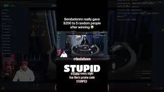 BEN GIVES BACK TO KICK CHAT #bendadonnn #streamer #kick #stake #giveaway #subscribe #shortvideo