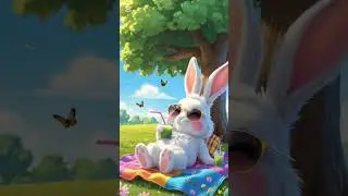 enjoying rabbit🐰#RabbitShorts #CuteRabbit #SummerVibes #BunnyLife #3DRabbit #RabbitLovers #Animals