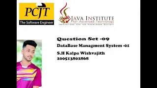 Question Set 09 | Database Management System | Java Institute