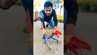 Rc remote control Jurassic Therizinosaurus dinosaur unboxing || #shorts #dinosaur #toys
