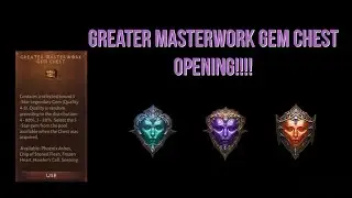 Opening the Greater Masterwork Gem Chest! 4* to 5* who knows!!