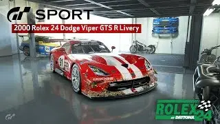 GT Sport - 2000 Rolex 24 Dodge Viper GTS-R Livery