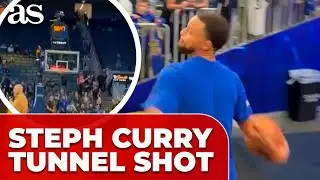 STEPH CURRY pulls off mind-blowing TUNNEL SHOT before the game