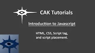 JavaScript - #1 - Introduction to JavaScript (HTML, CSS, and the Script tag)